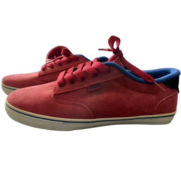 DVS SHOES DAEWON 12'S‎ SNEAKER RED AND BLUE SUEDE SZ 9.5 - Picture 1 of 7